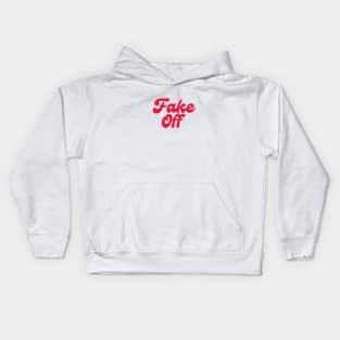 Fake Off-red Kids Hoodie